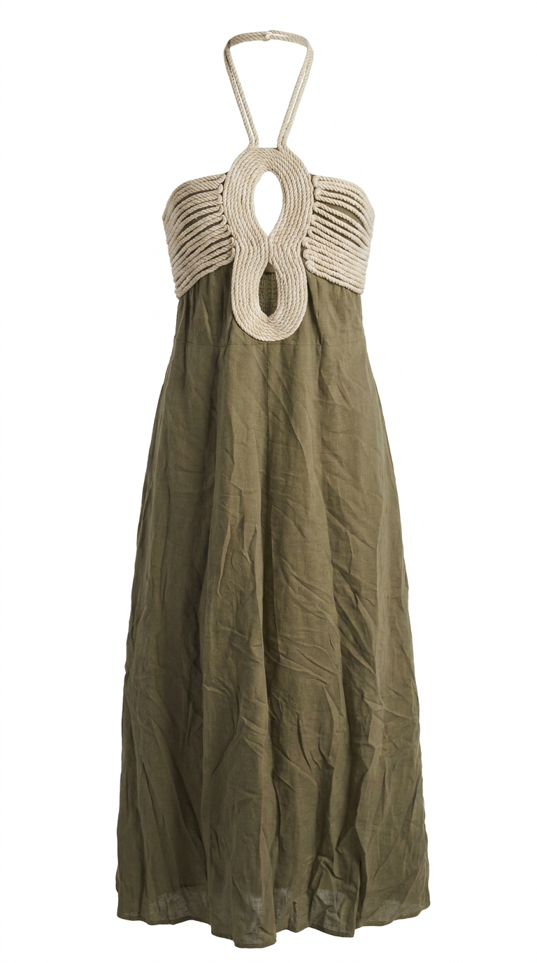 Halter Maxi Dress F-565