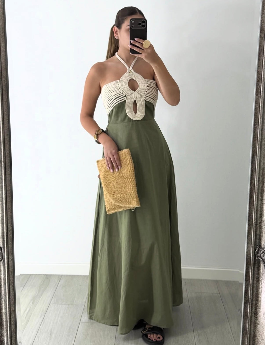 Halter Maxi Dress F-565