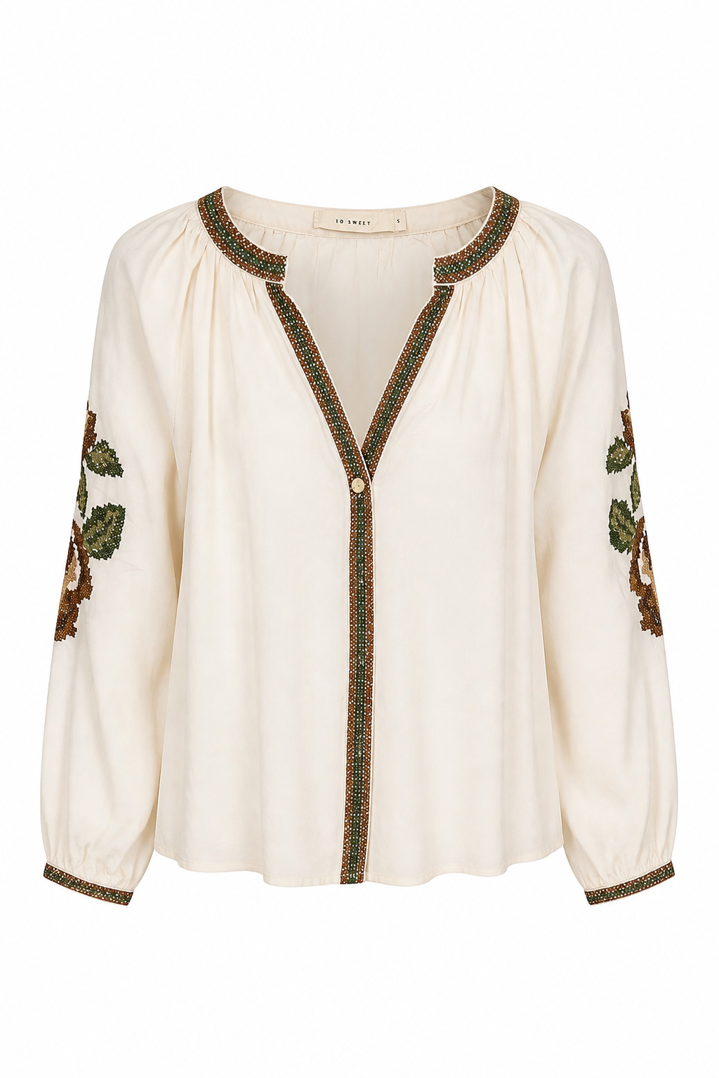 Embroidered Long Sleeved Shirt N-CH-779