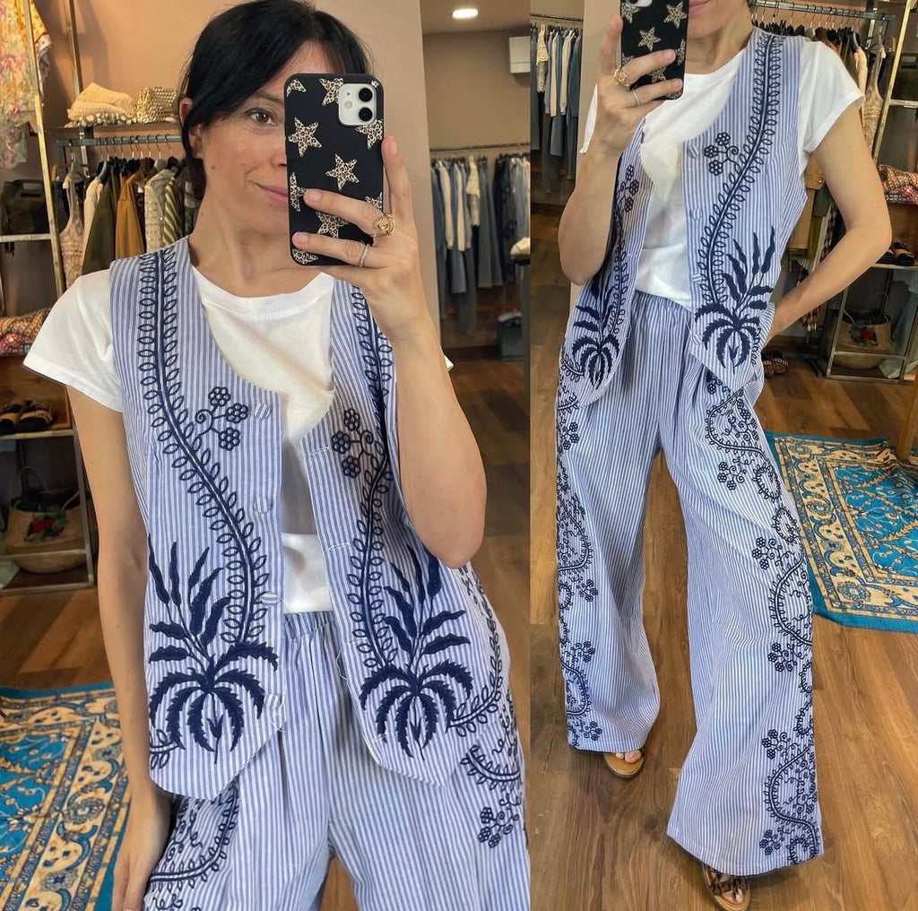 Embroidered Co-Ord Set J-9232