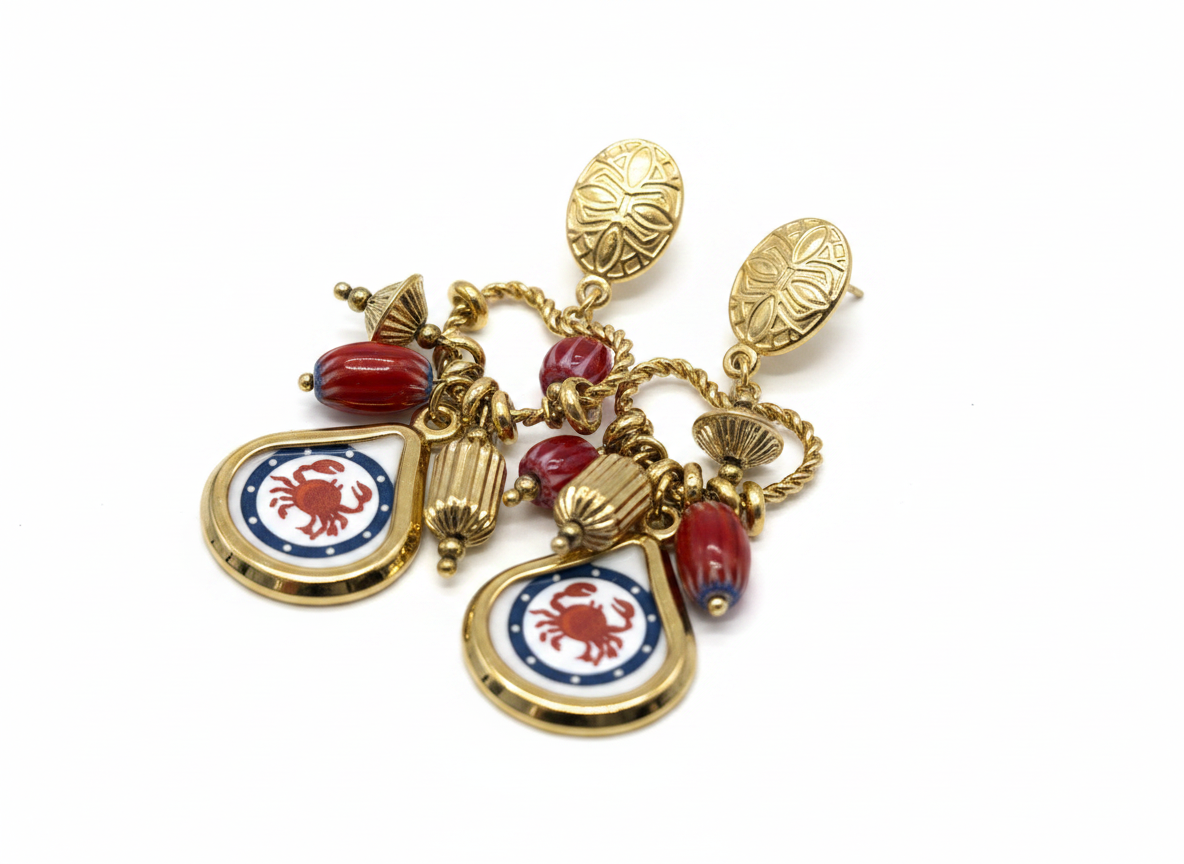 Earrings E-Crab