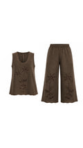 Laser Cut and Embroidery Co-Ord Set G-9255