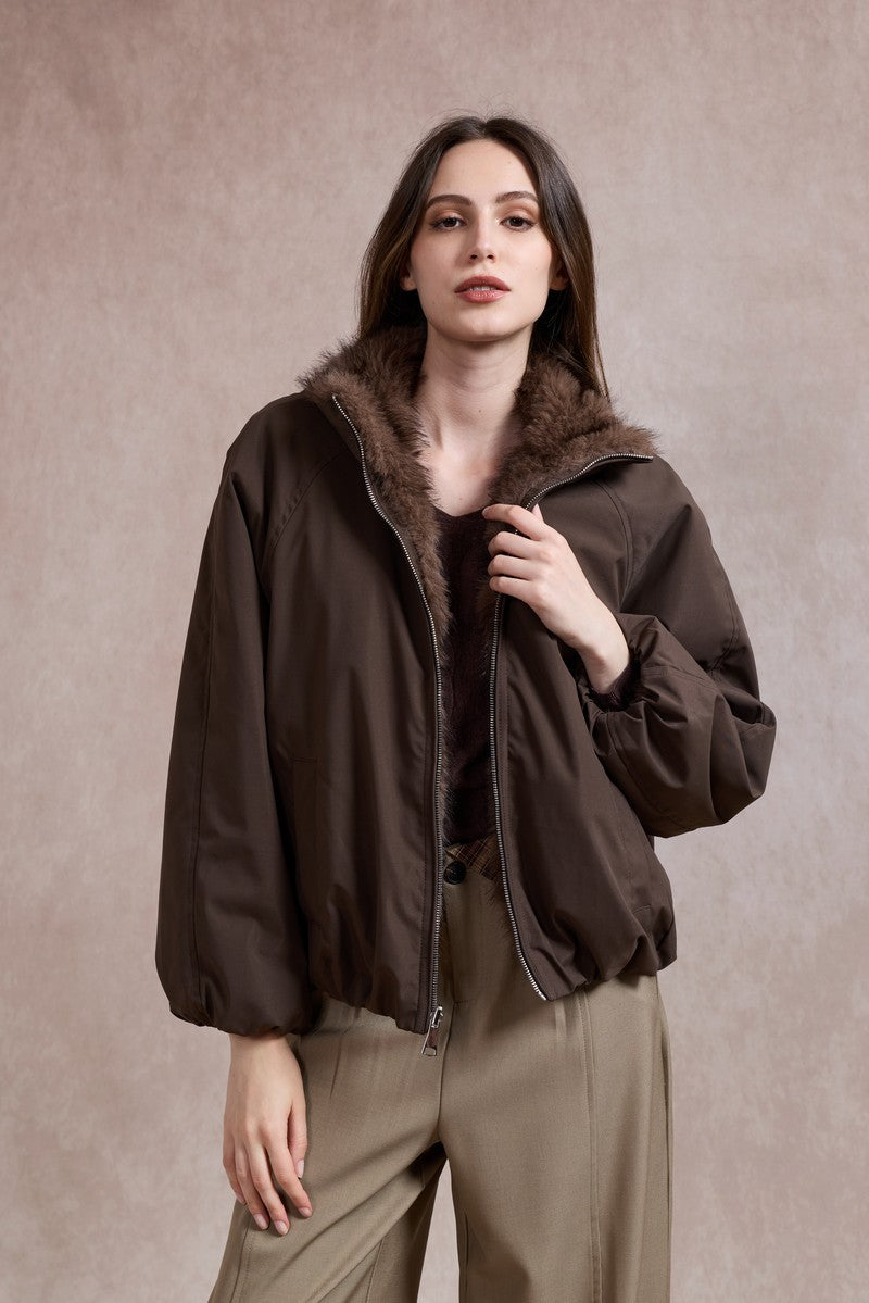 Reversible Fur Jacket N-CV-735