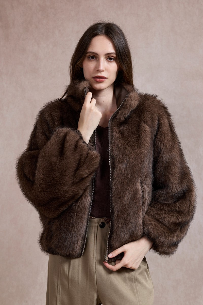 Reversible Fur Jacket N-CV-735