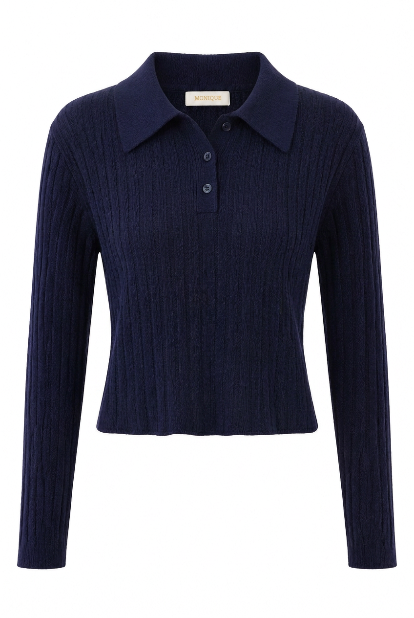 Woven Long Sleeves Poloshirt O-1712