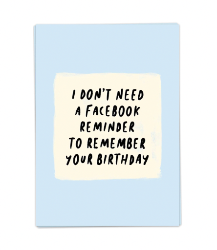 Facebook birthday - Double (KB-HB21-D)